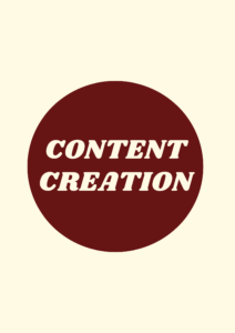 Freelance Digital Marketer In Calicut Content Creation Brown and Cream Color Image